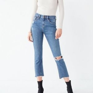 BDG Kick Flare High Rise Cropped Jeans Size 28